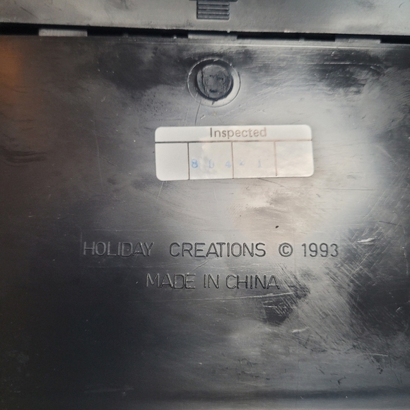 VTG 1993 Holiday Creations Xmas Lighted Musical Santa Rocking Horse Secene - Picture 15 of 16